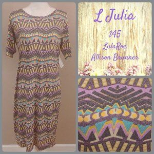 Lularoe Julia Dress - Large - NWT